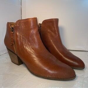 Frye Brown Leather Ankle Boots Size 10M
